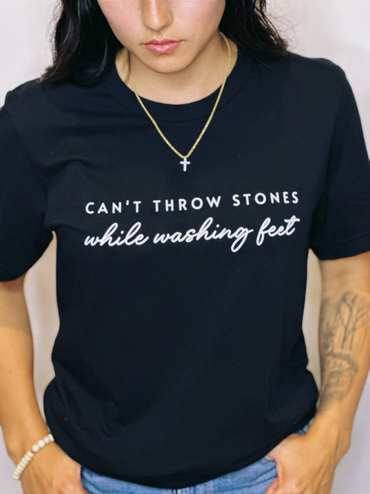 CAN'T THROW STONES tee