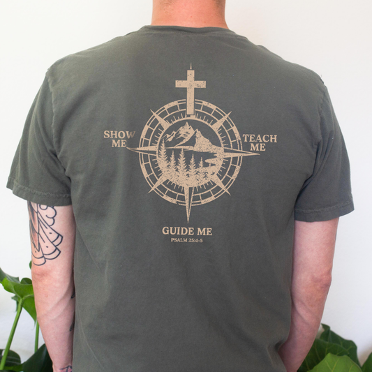 Guide Show Teach Me Compass Christian Graphic Tee