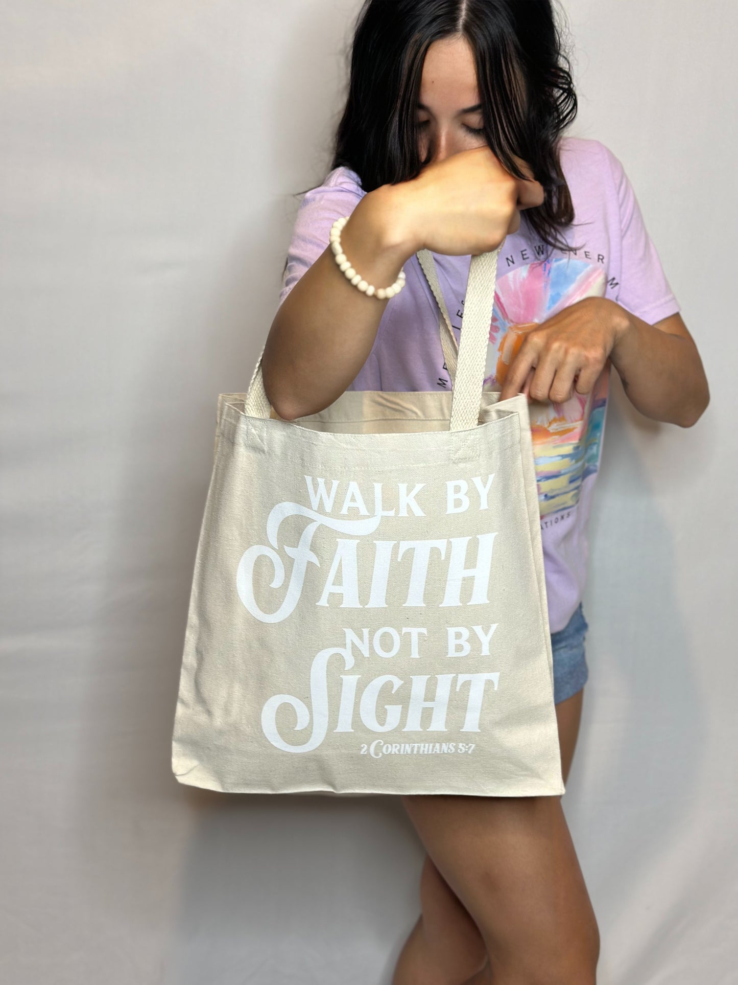 Walk by Faith tote