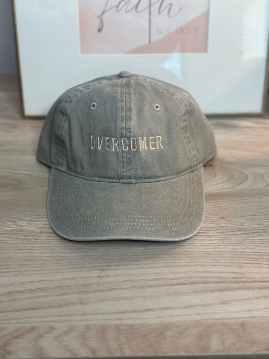 Overcomer Baseball Hat - Khaki