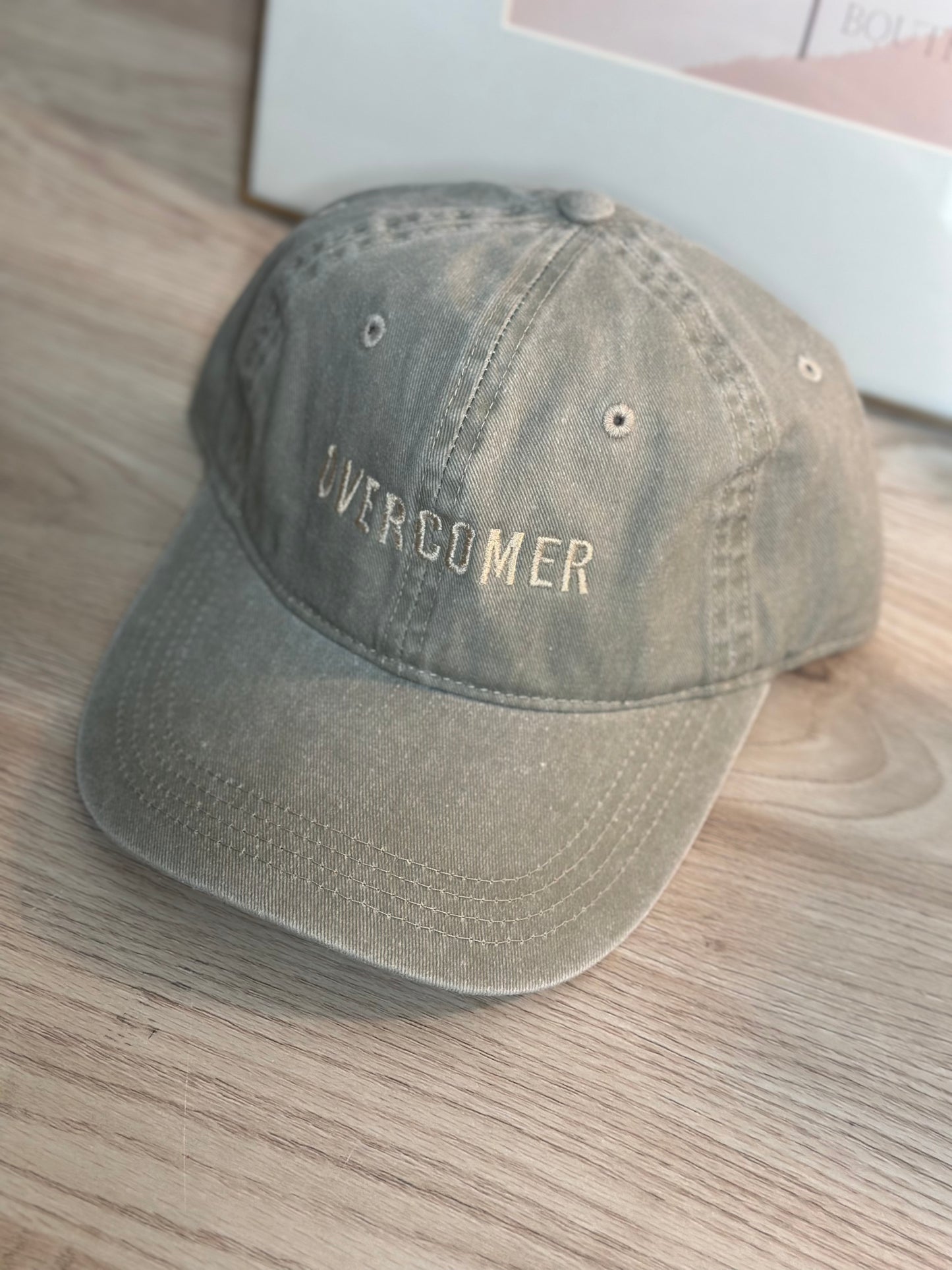 Overcomer Baseball Hat - Khaki