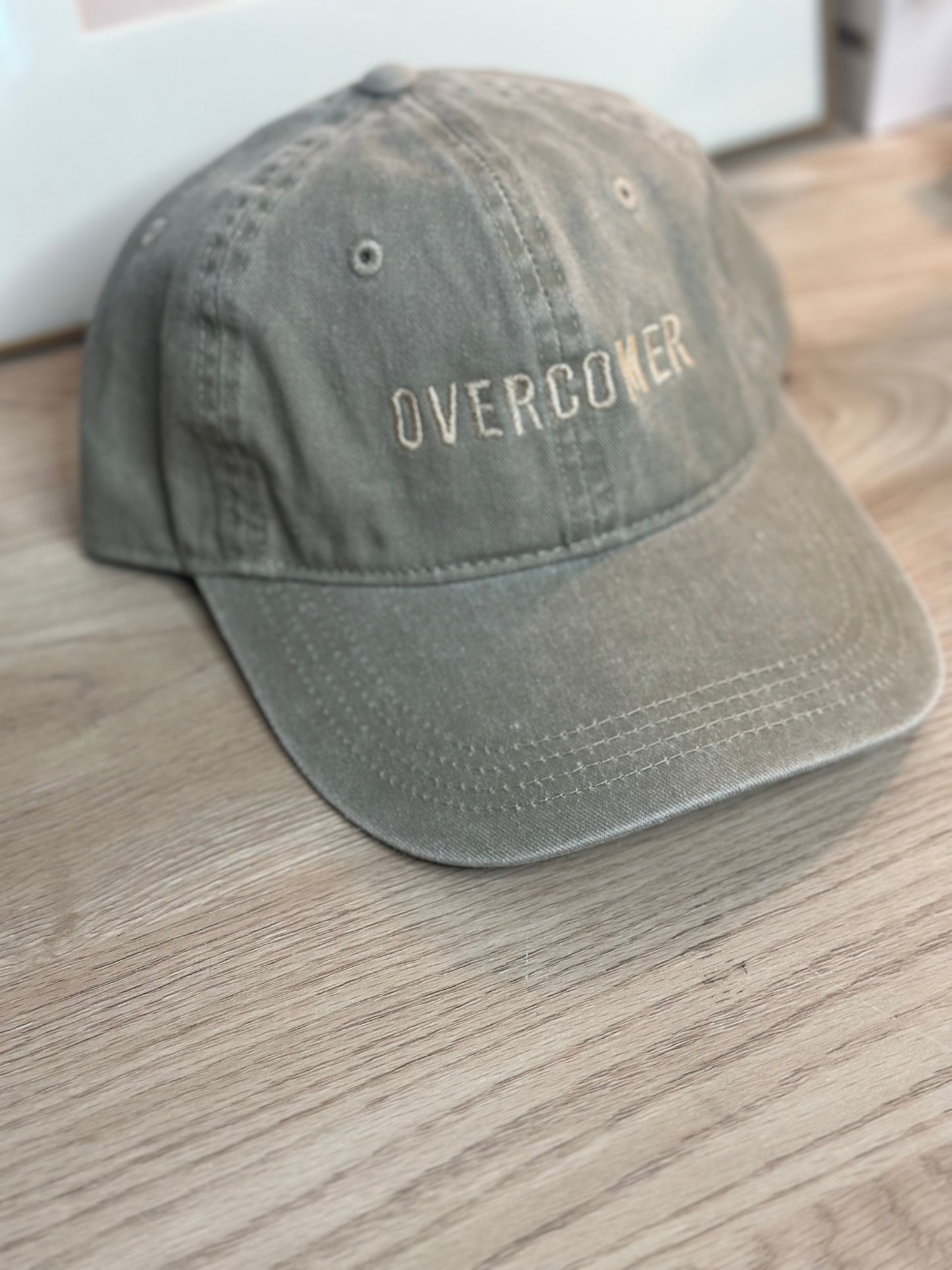 Overcomer Baseball Hat - Khaki