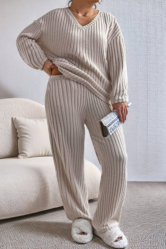 Stephanie Cozy Loungewear Set-Plus Size